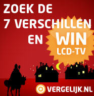 Zoek de 7 verschillen en win een LCD-TV